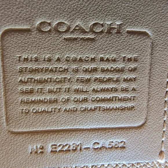 Coach Mollie Bucket Bag 22 Signature Canvas Khaki Chalk Crossbody CA582 - Picture 7 of 11